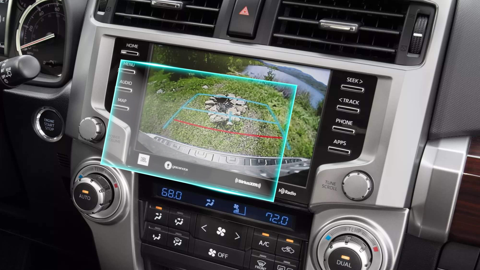 Crystal Clear Screen Protector for 2021 Toyota 4Runner 8in Vehicle Navigation