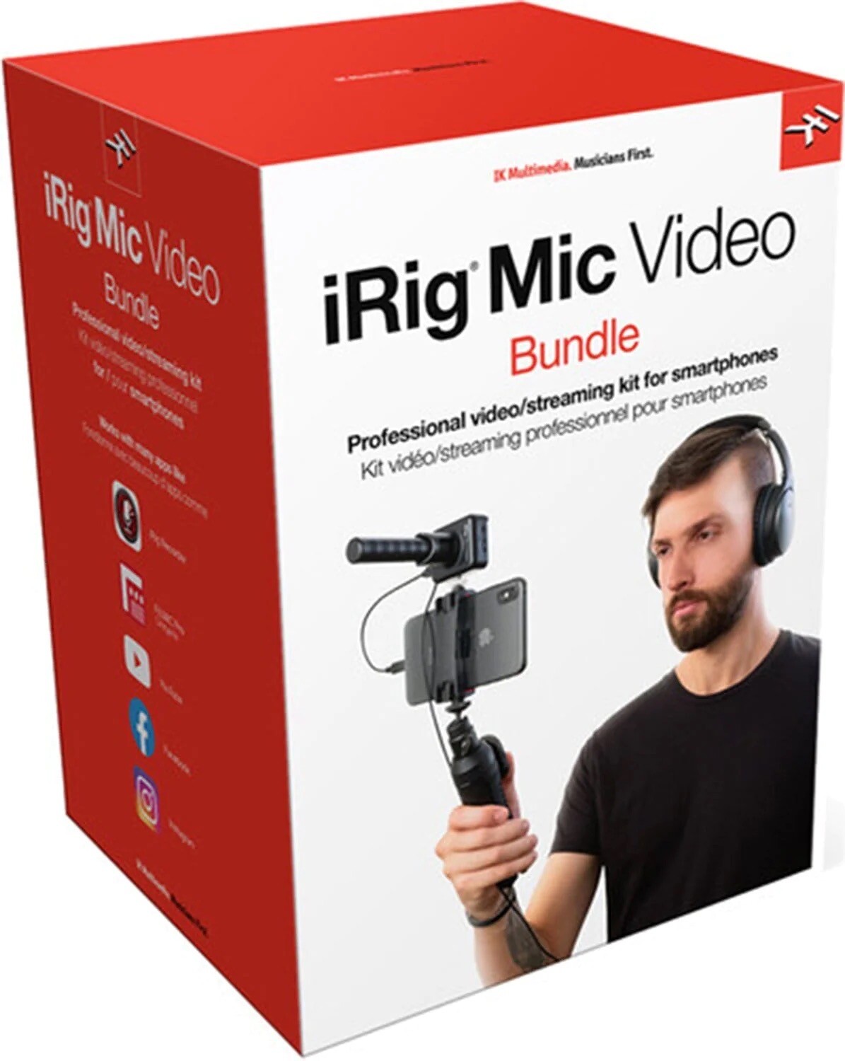 IK Multimedia iRig Mic Video Bundle Creator Series Kit NEW 840126928037