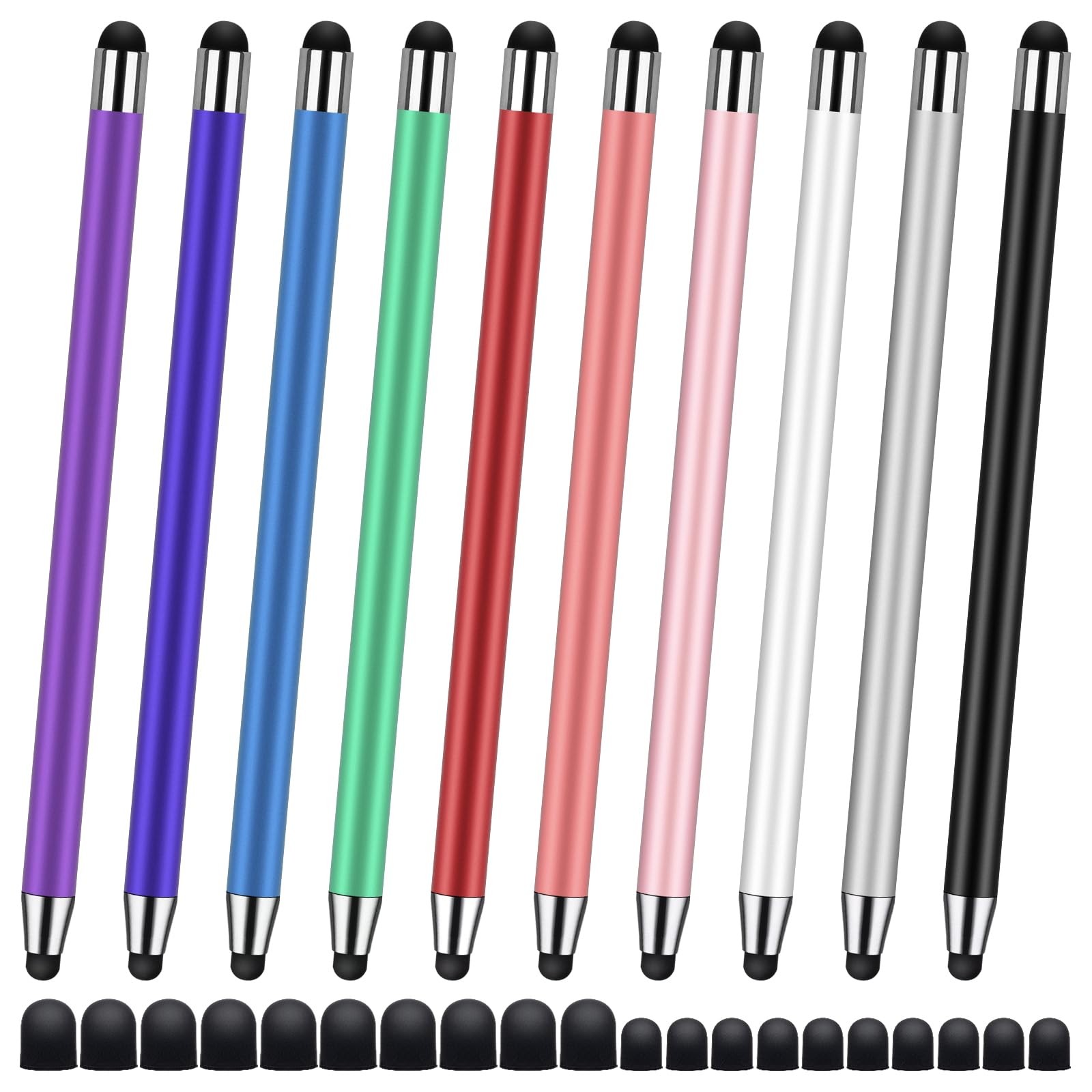 10Pack Stylus Pen,Stylus Pens for Touchscreen, 2-in-1High Precision and Sensitiv