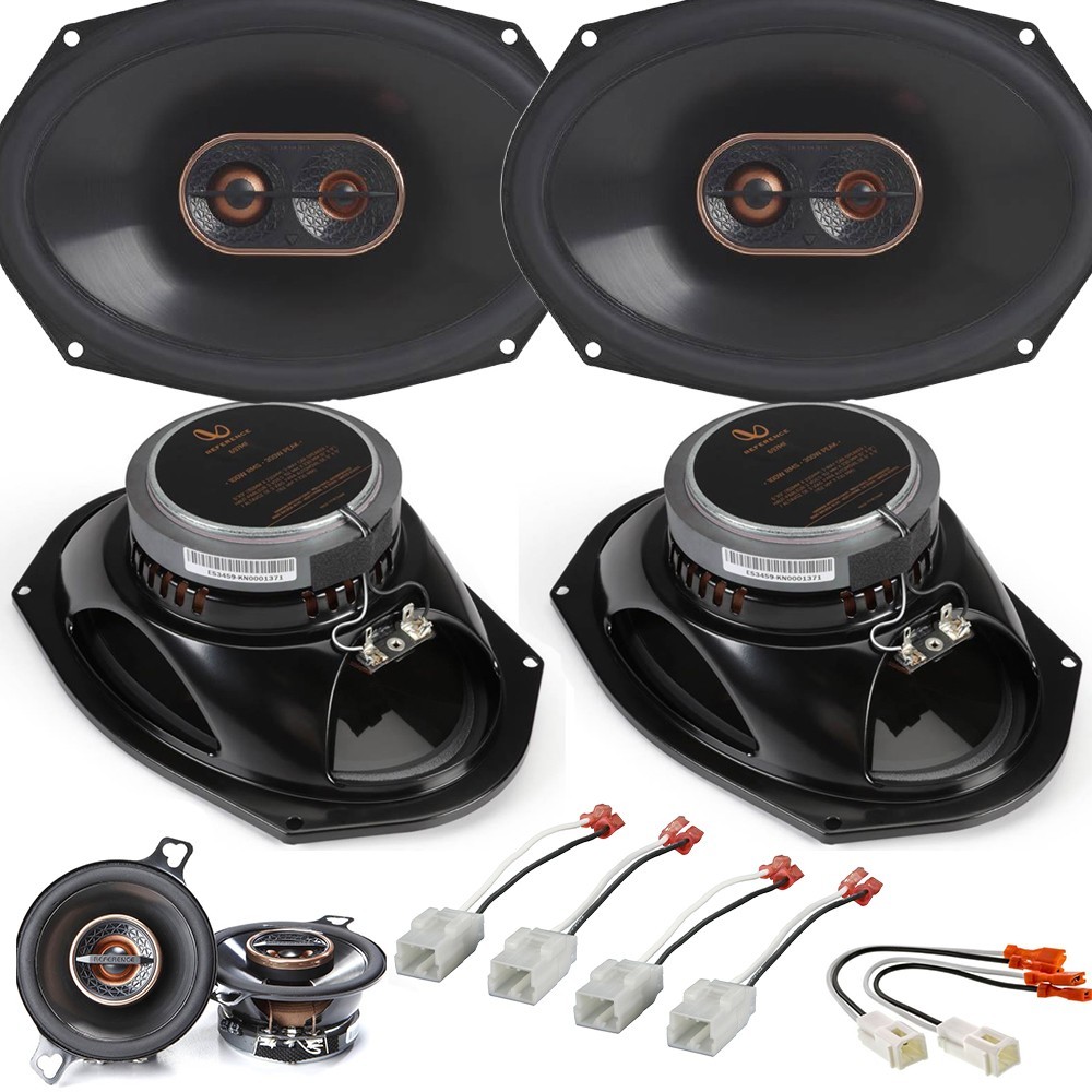For 2009-2025 Dodge RAM 1500 Infinity Speakers 6x9 for Front/Rear Doors & Dash