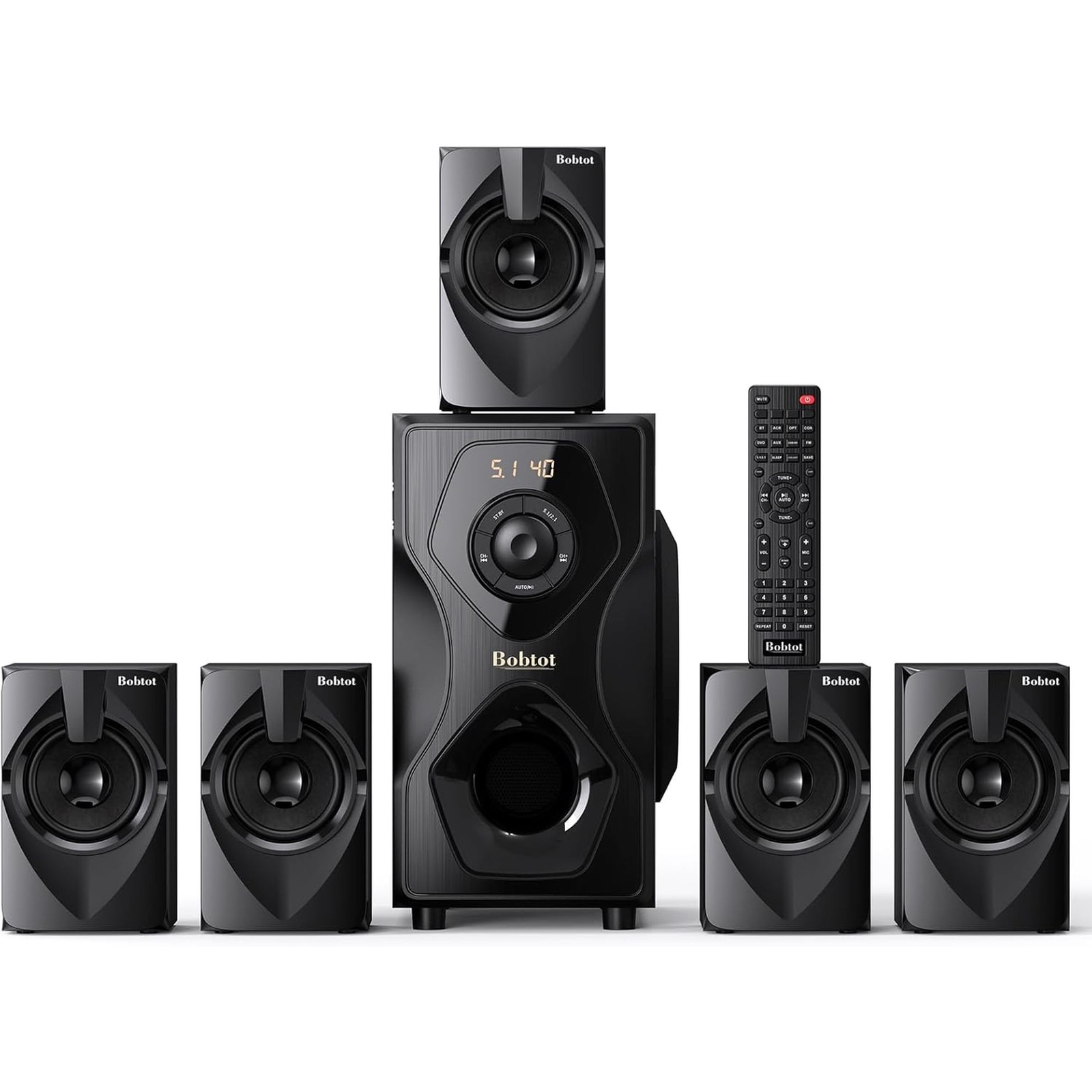 700W 5.1 Home Theater System Surround Sound Speakers w/ Subwoofer