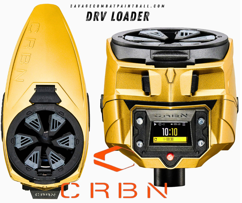NEW CRBN DRV PAINTBALL LOADER - 200 Round Capacity - GRX ELMT - Gold