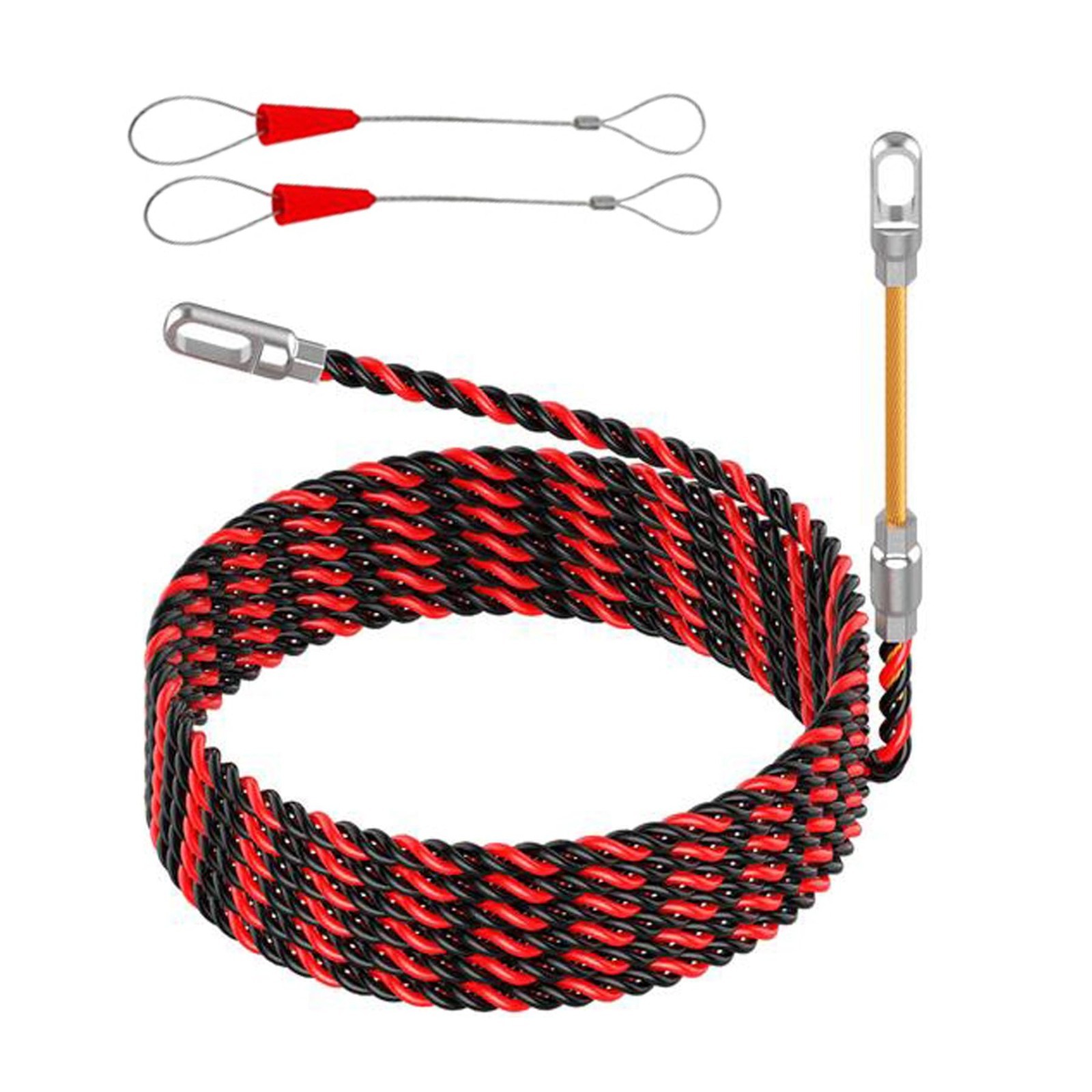 100ft Fish Tape Cable Puller Kit - 1/6" PET Wire Guide for Electrical Wiring