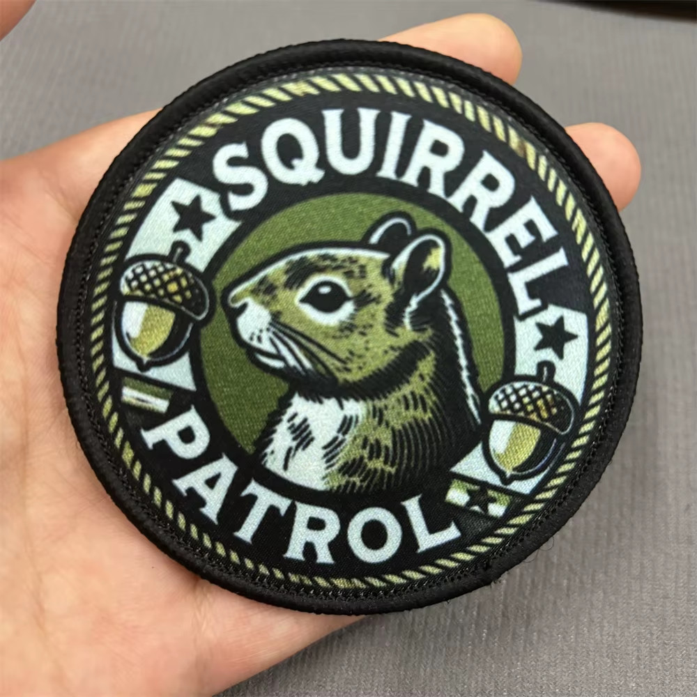 Squirrel Patrol Humorous Hook & Loop Tactical Morale Patch