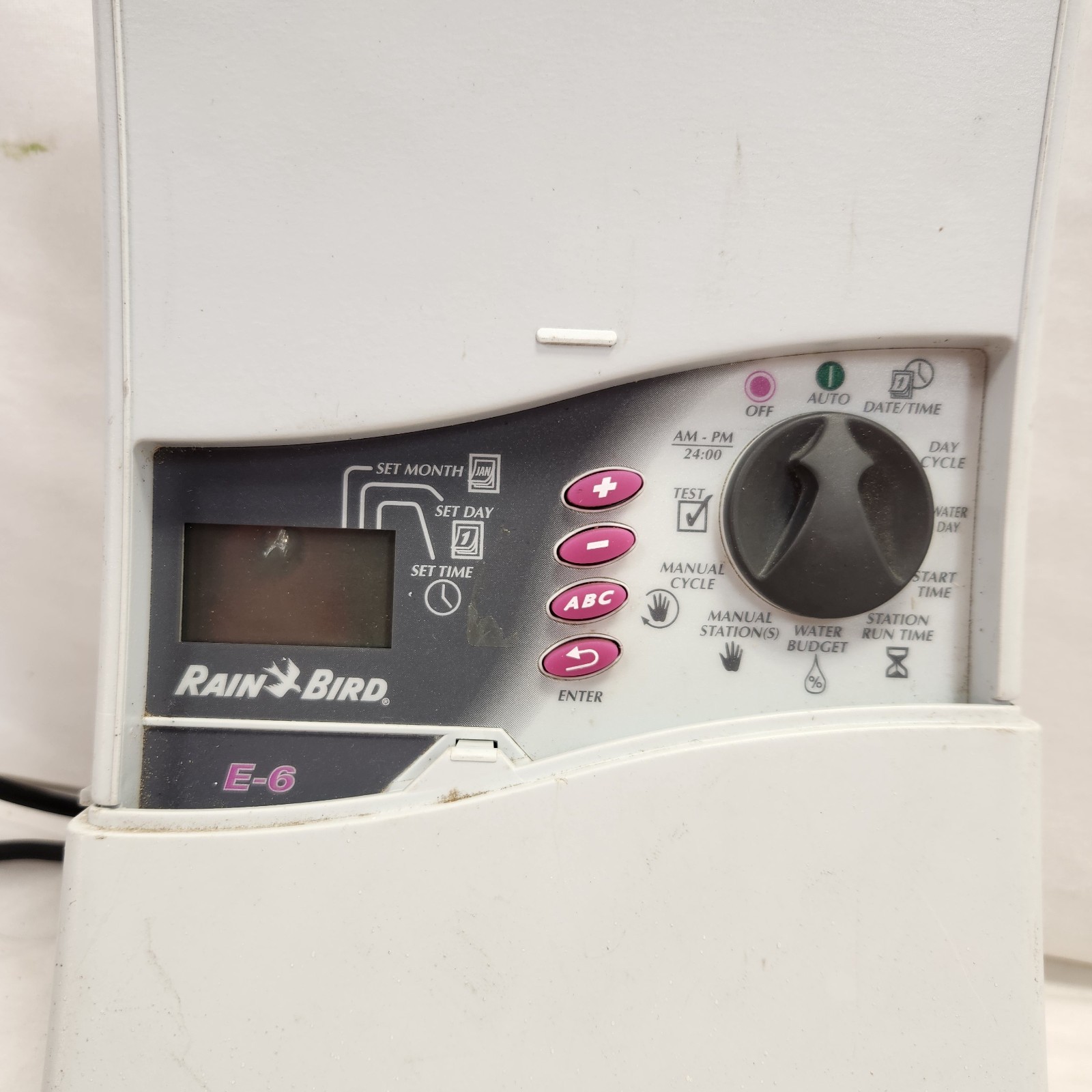 Rainbird E-6 6 Zone Station Sprinkler System Irrigation Timer Controller