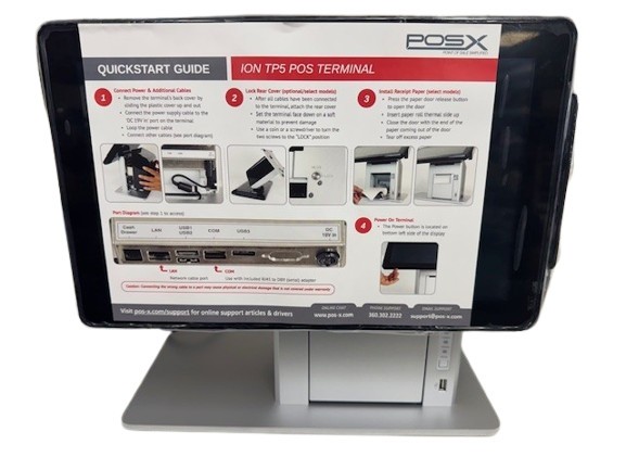 POS-X Model ION-TP5 POS Terminal Computer And Receipt Printer