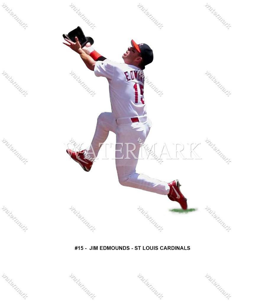 GI768 Jim Edmounds & St Louis Cardinals 8x10 11x14 16x20 24x36 Photo