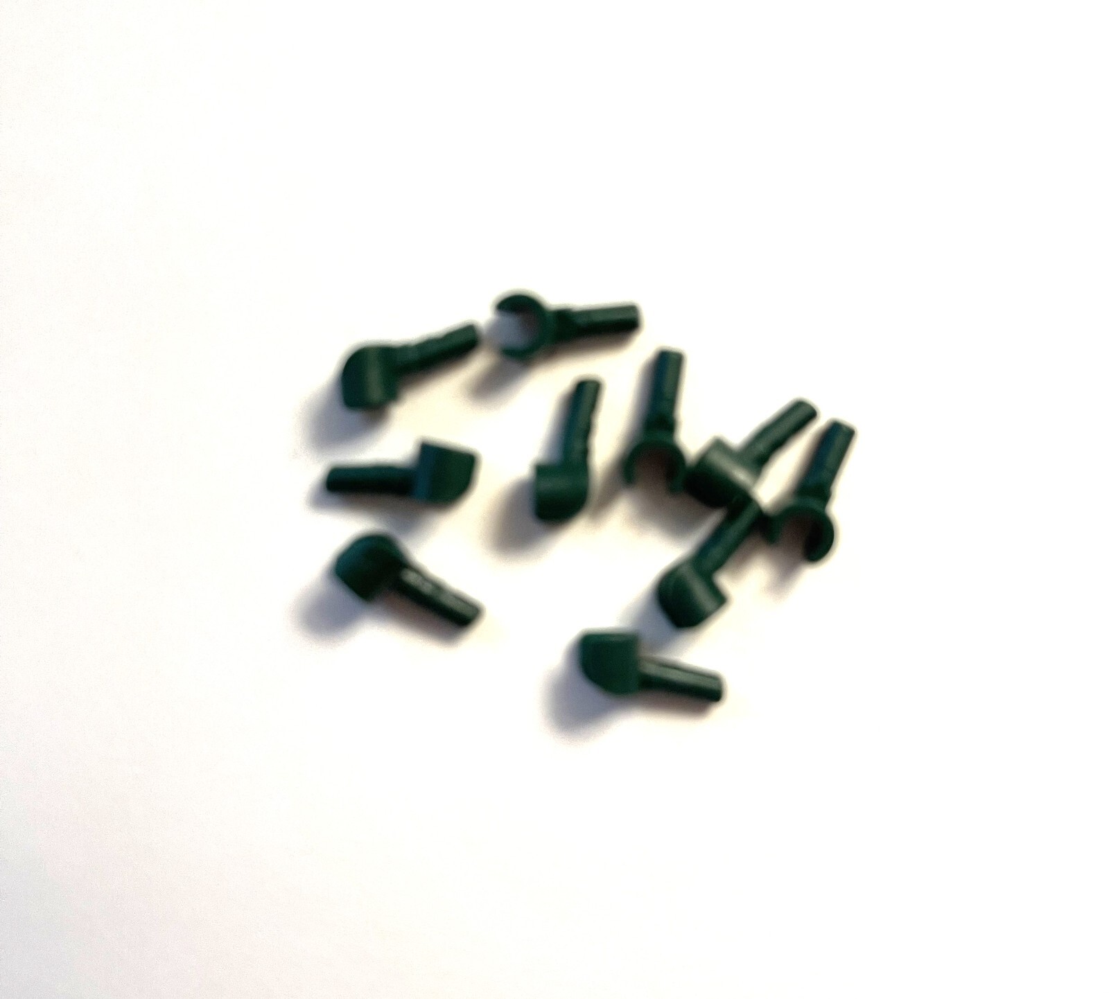 Lego Lot of 10 Dark Green colored mini figure hands