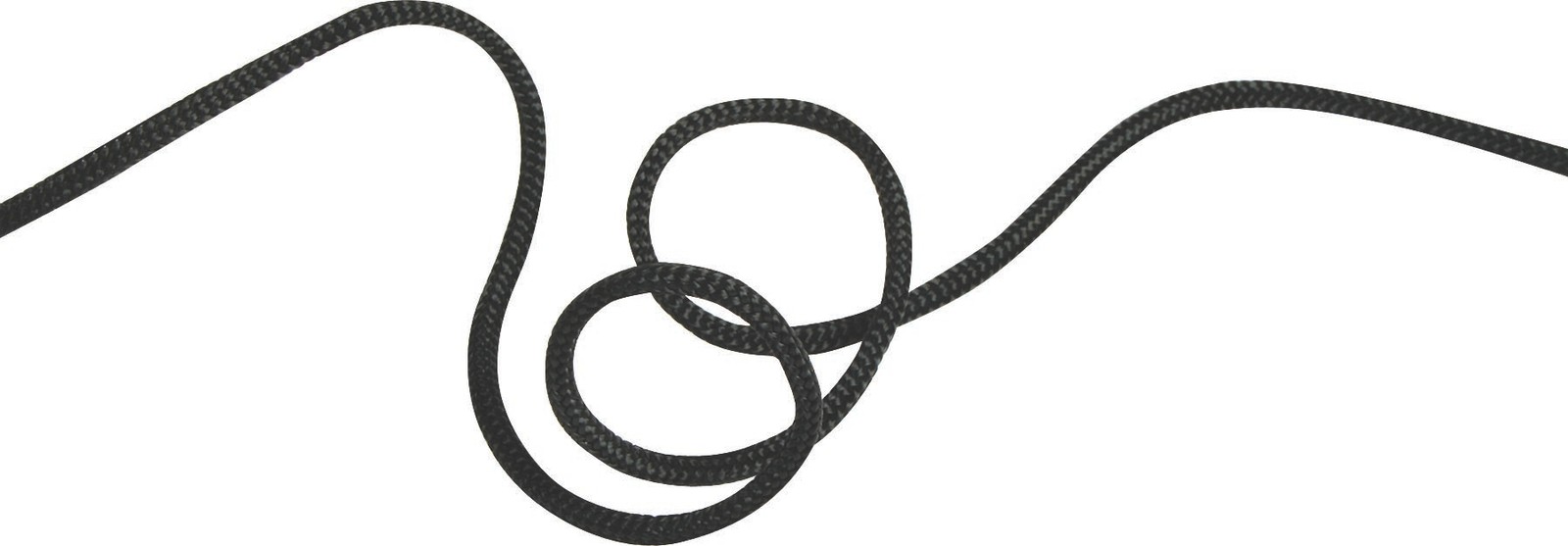 Edelweiss 4mm Black Nylon Accessory Cord - Durable, Multi-Use Outdoor Rope, 60m