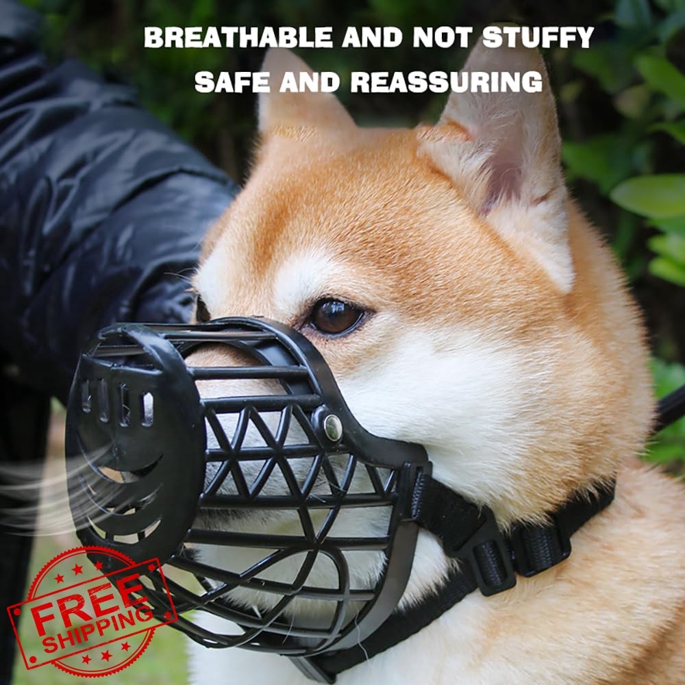RUIFANDAHK Dog Muzzle 4# Black