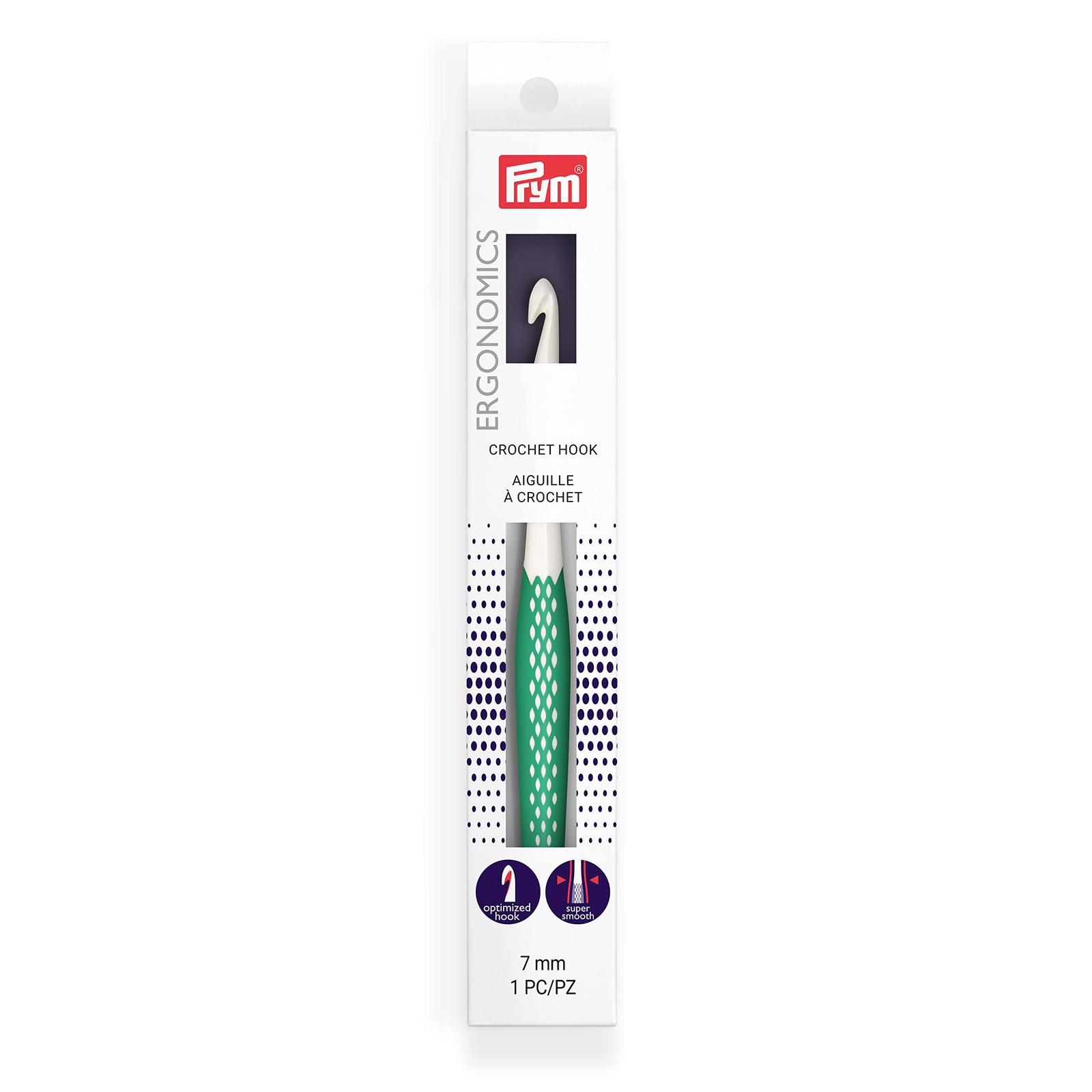 Ergonomic 7mm Crochet Hook for Comfortable Crafting
