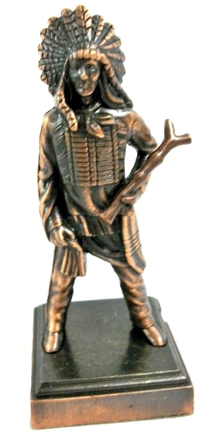 Indian Chief Die Cast Metal Collectible Pencil Sharpener