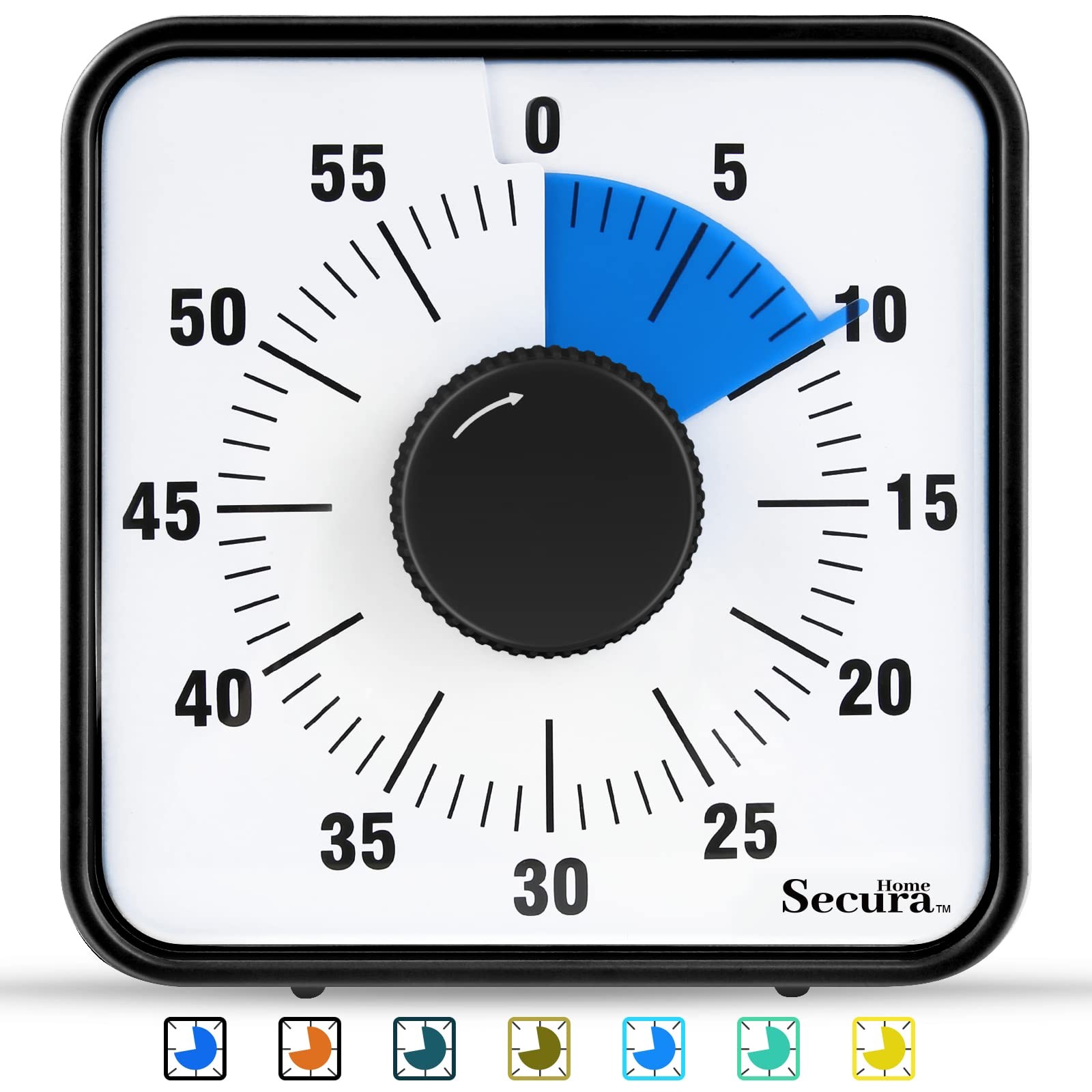 60-Minute Visual Timer, 7.5 Inch Oversize Countdown Timer Clock for Kids and ...