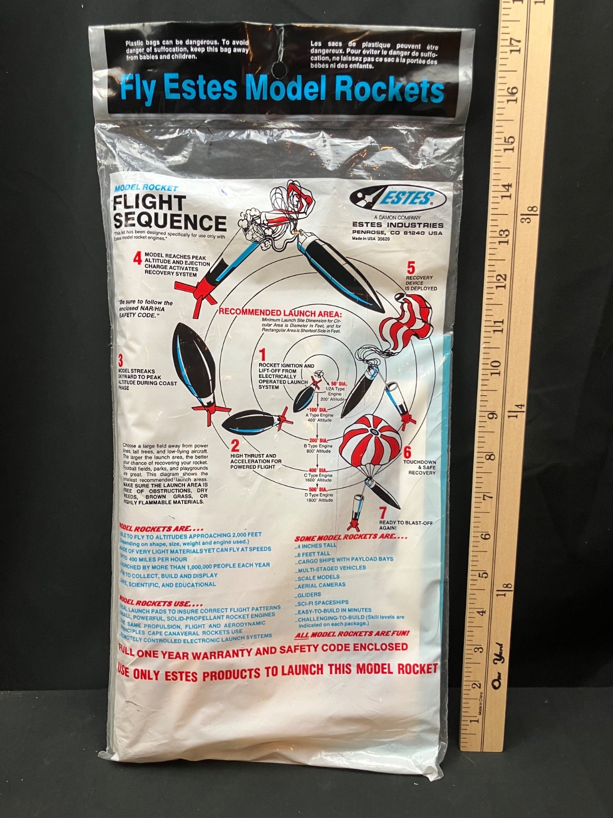 Extremely Rare Estes Space Program Membership Kit #1443 - Sealed