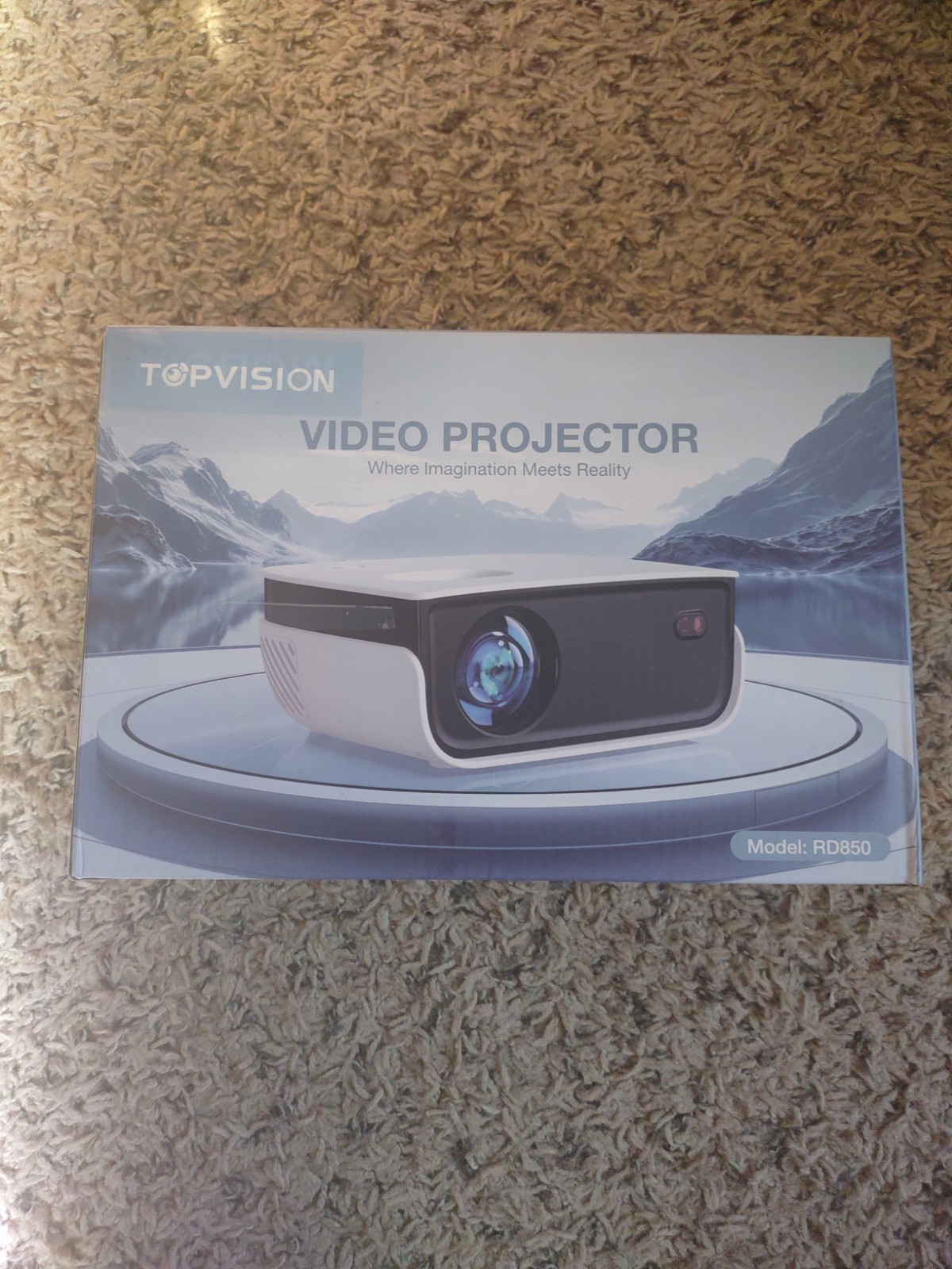 TOPVISION Mini Projector 1080P 7500 Lumens HDMI Model RD850