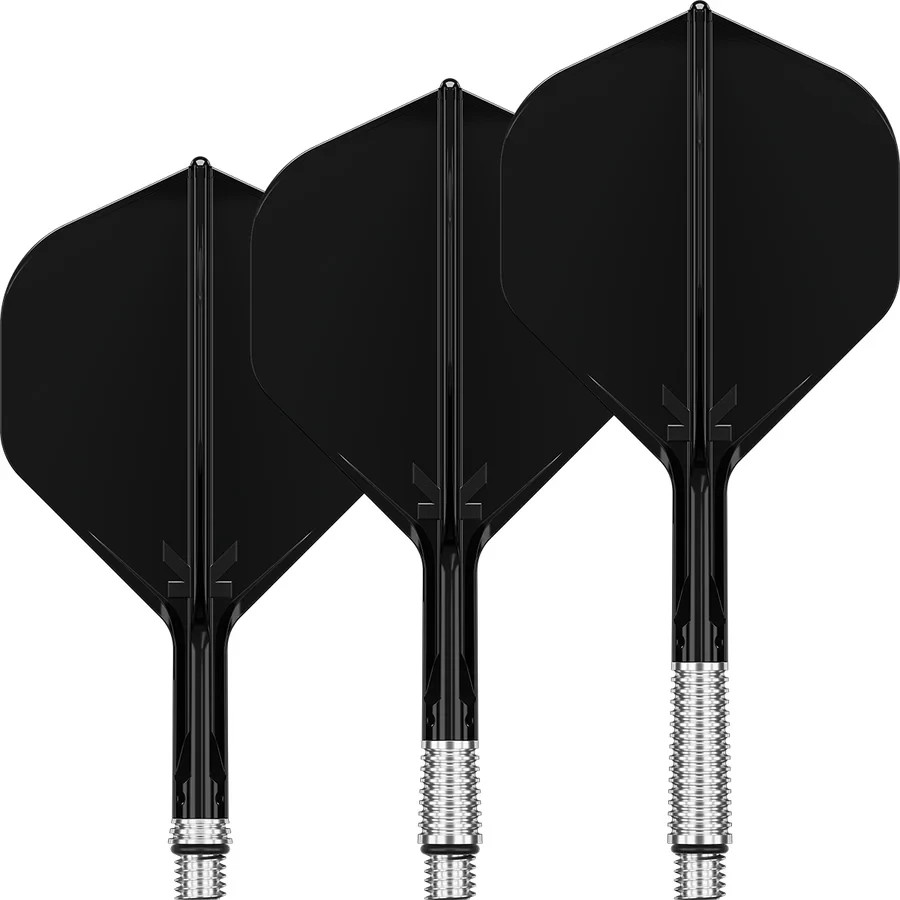NO2 STANDARD BLACK MEDIUM TARGET K-SHIFT 1 PIECE SHAFT AND FLIGHT