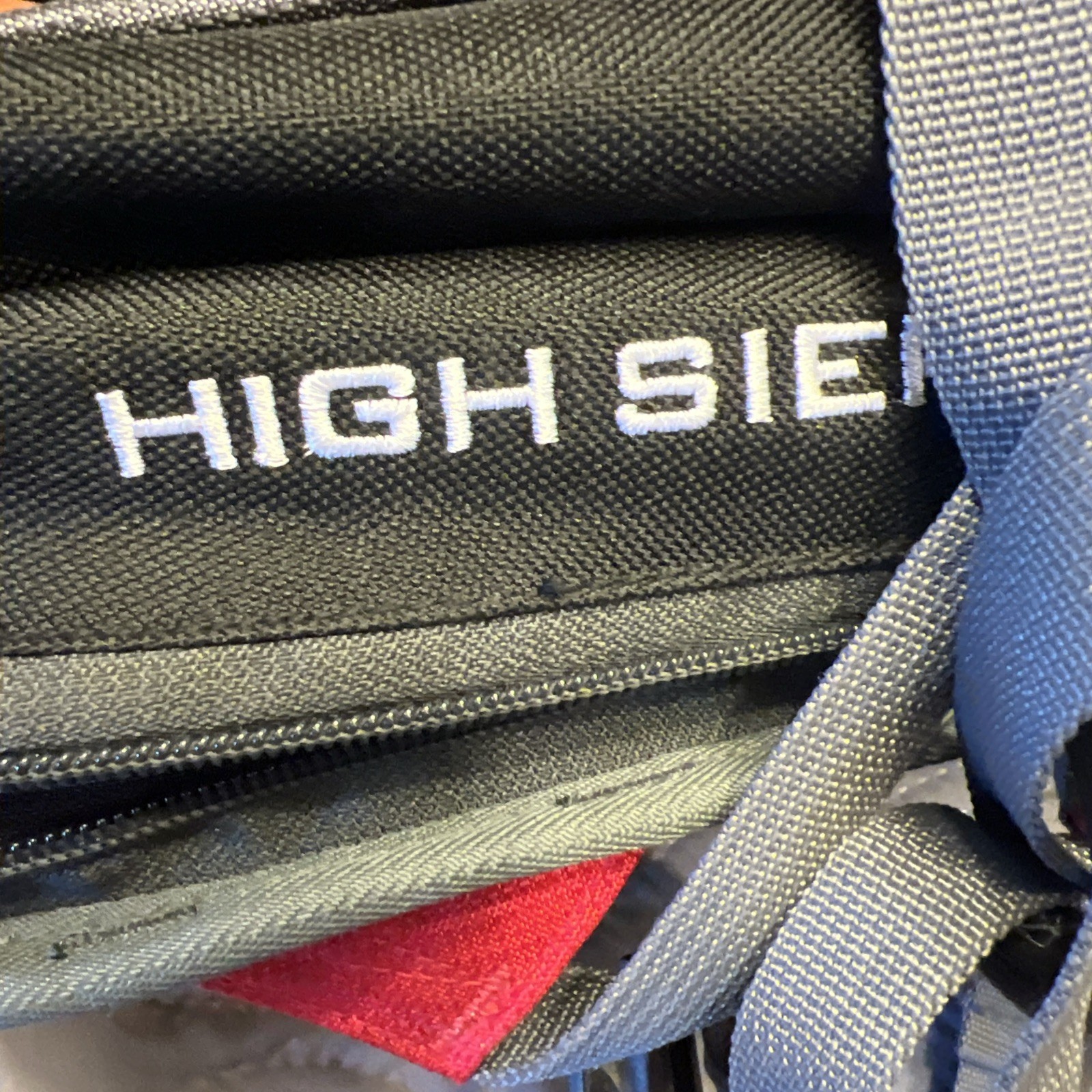 High Sierra HydraHike Hydration Backpack Red Gray Missing Bladder Outdoor Hiking