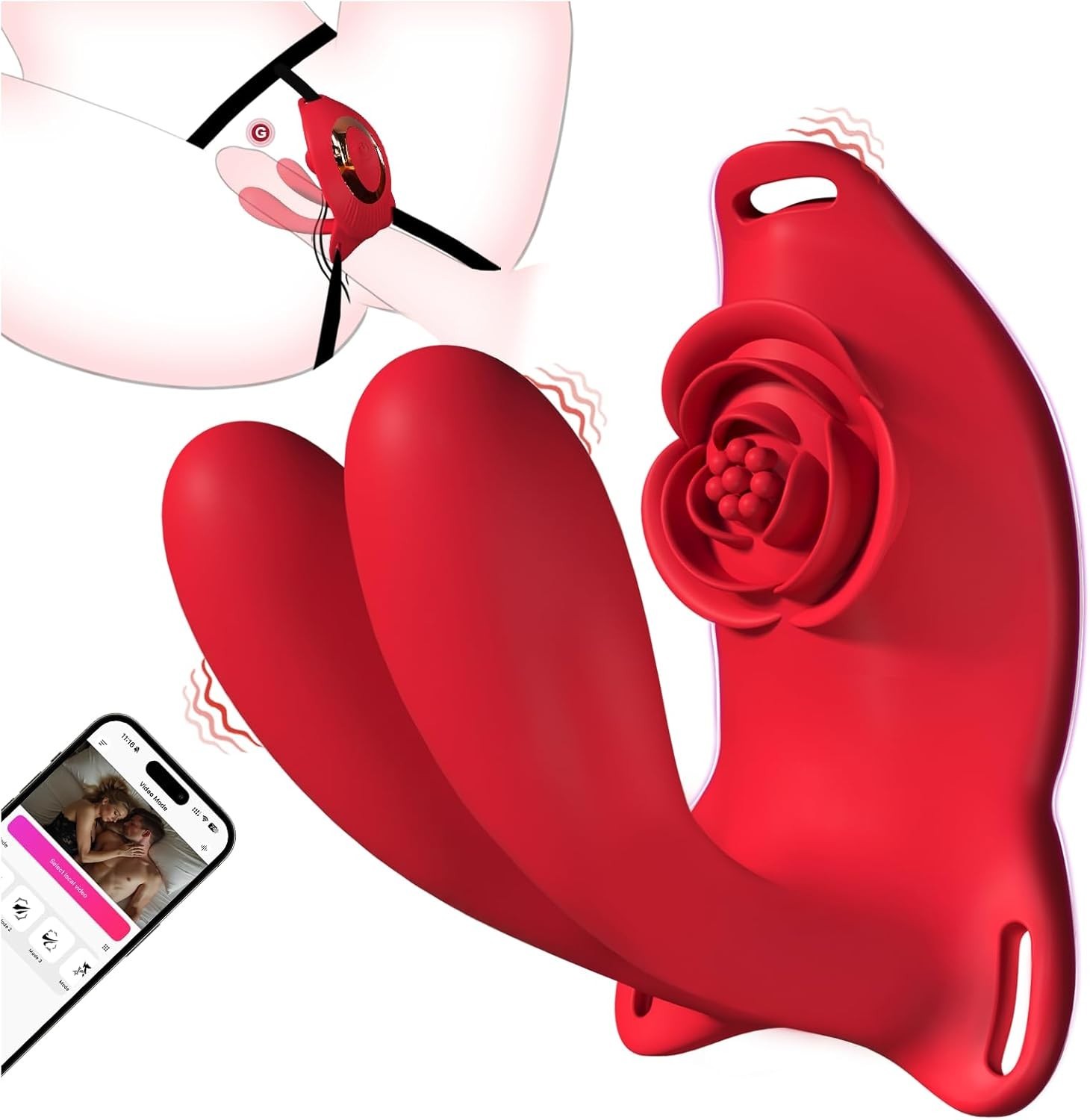 Wearable Panty Vibrator Clitoral G Spot Massager Penis Ring Couple Women Sex Toy