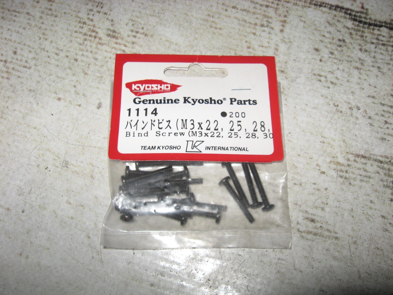 RC Kyosho M3 Mixed Bind Screw Bag Steel Black 1114