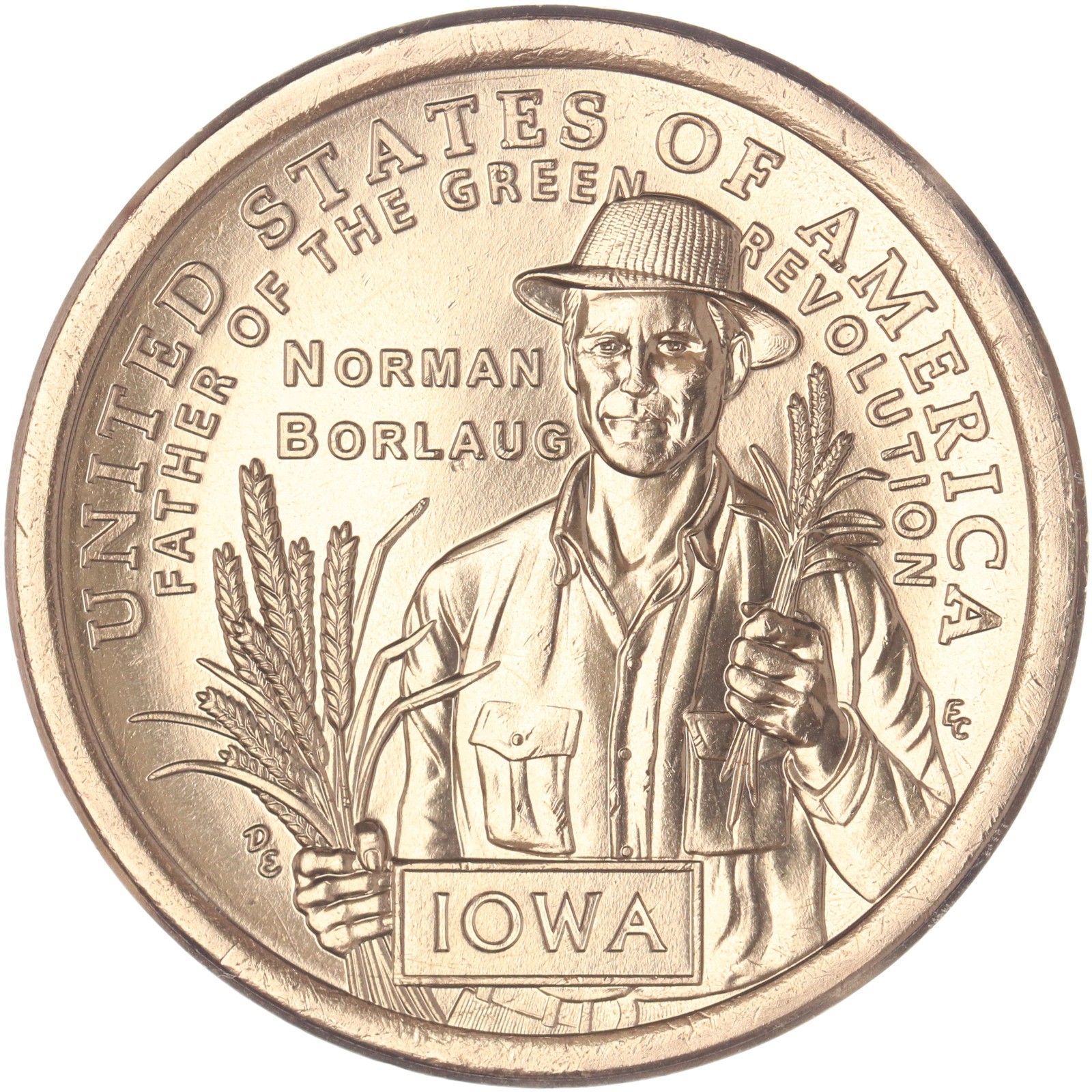 2026 D Innovation Norman Borlaug Iowa Dollar BU