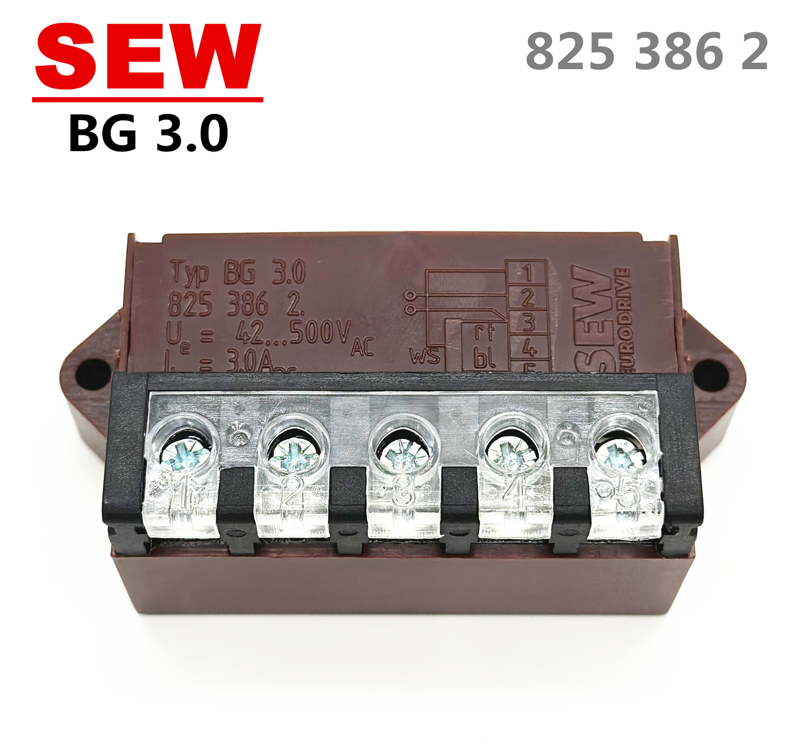 SEW BG3.0 8253862 3.0A 500V Motor Brake Rectifier Block Rectifier Power Supply