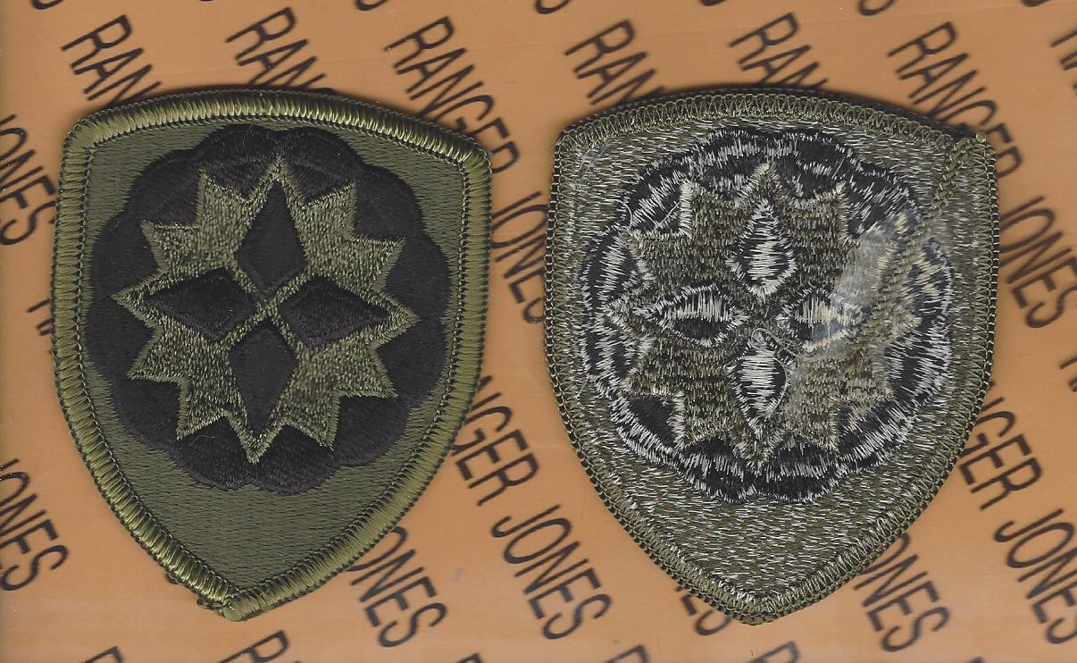 US Army Special Ammunition Support Command OD Green Black BDU 3.25" patch m/e
