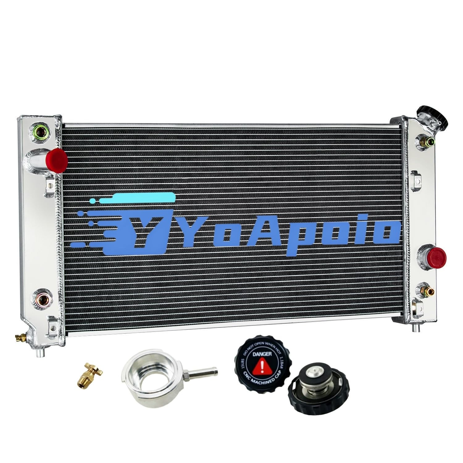 3-Row Aluminum Radiator 1994-1995 Chevy S10 Blazer for GMC Jimmy Sonoma 4.3L V6