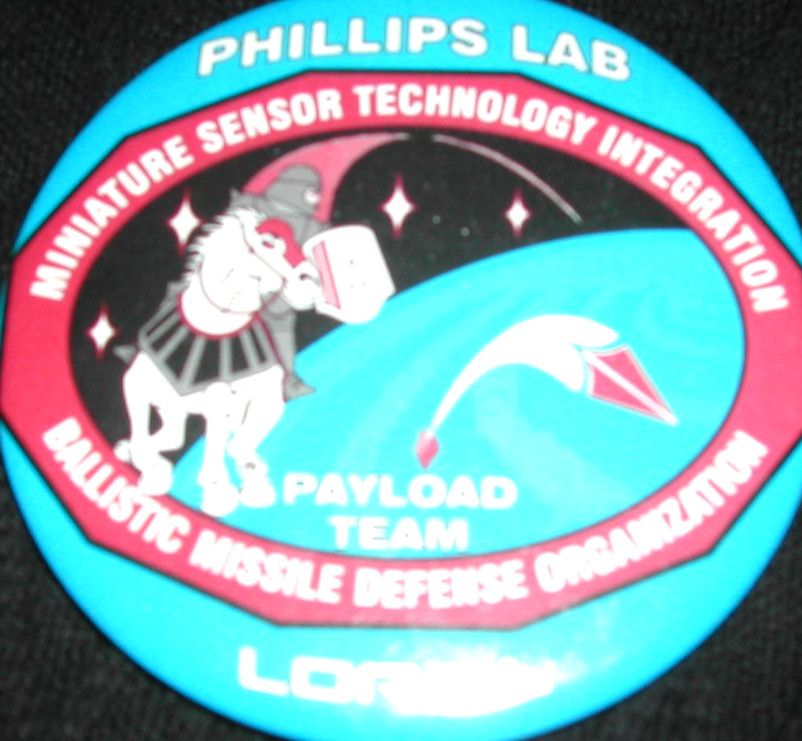 VTG Phillips Lab / Loral MSTI Payload Team Button Ballistic Missile Defense NASA