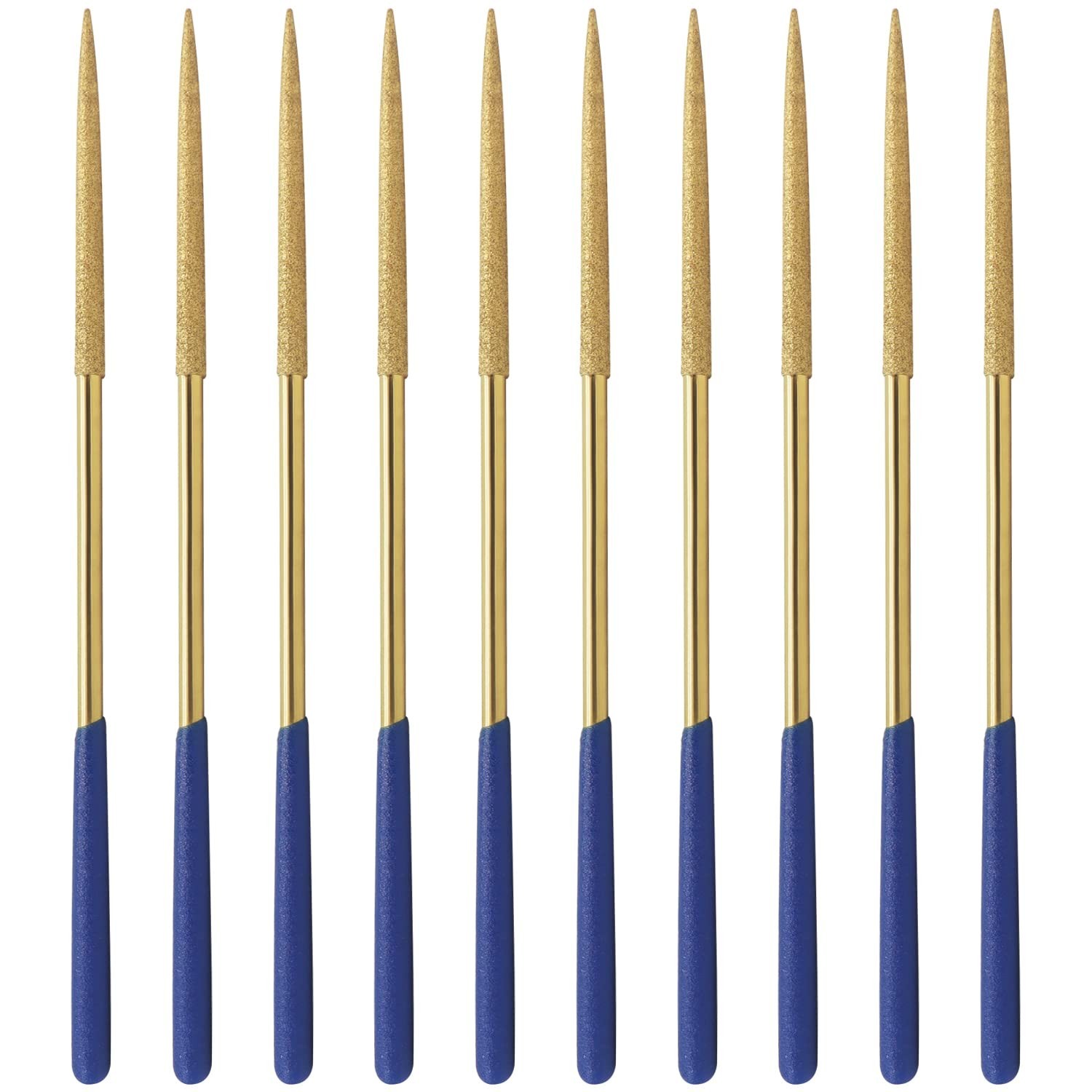 150 Grit Diamond Needle File Set 10 Pcs Glass Wood Stone Metal Files Durable Kit