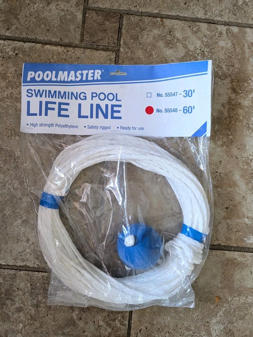 Poolmaster Swimming 55548 Pool Life Line 60FT New Sealed