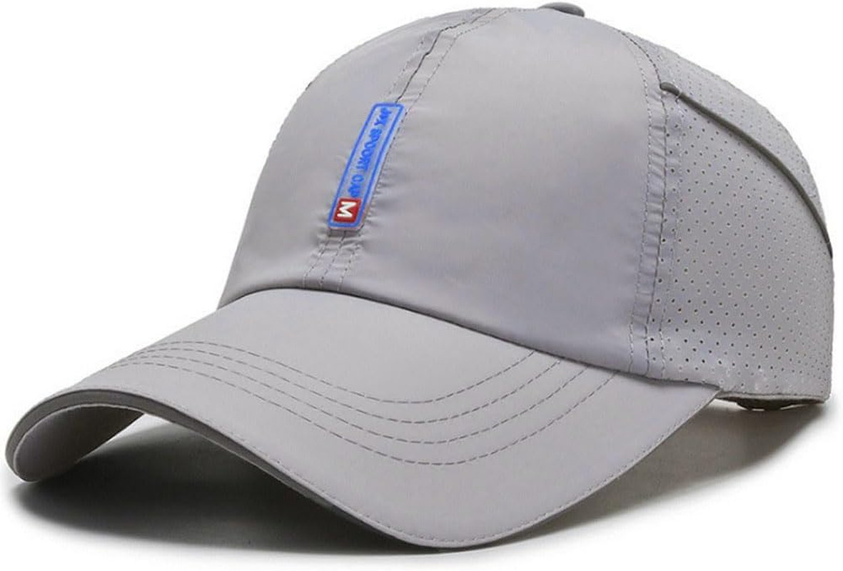 Quick Dry Sports Cap Summer UV Protection One Size, Cp18-Light Gray