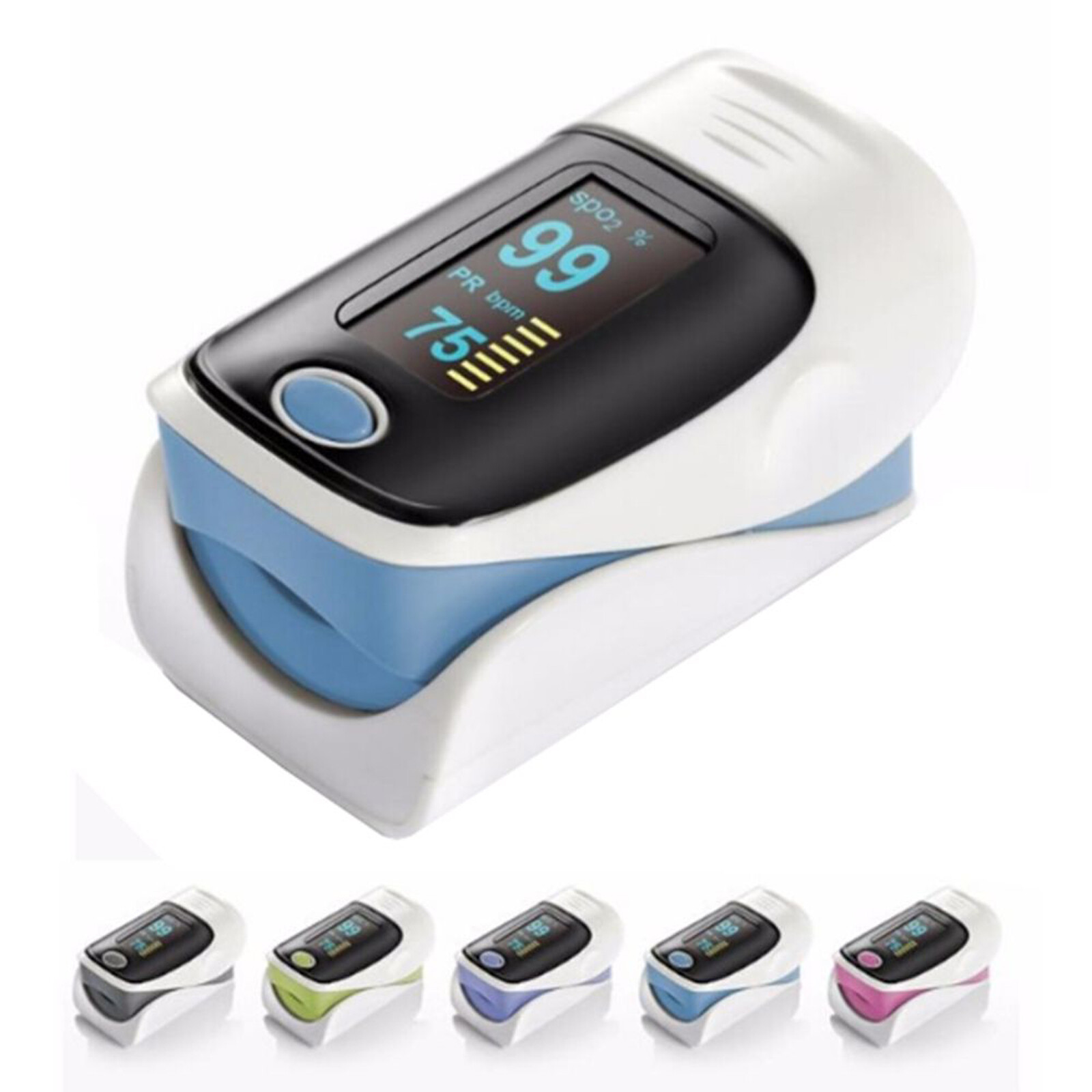 Finger Tip Pulse Oximeter Meter SpO2 Oxygen Saturation rate Heart Blood Monitor