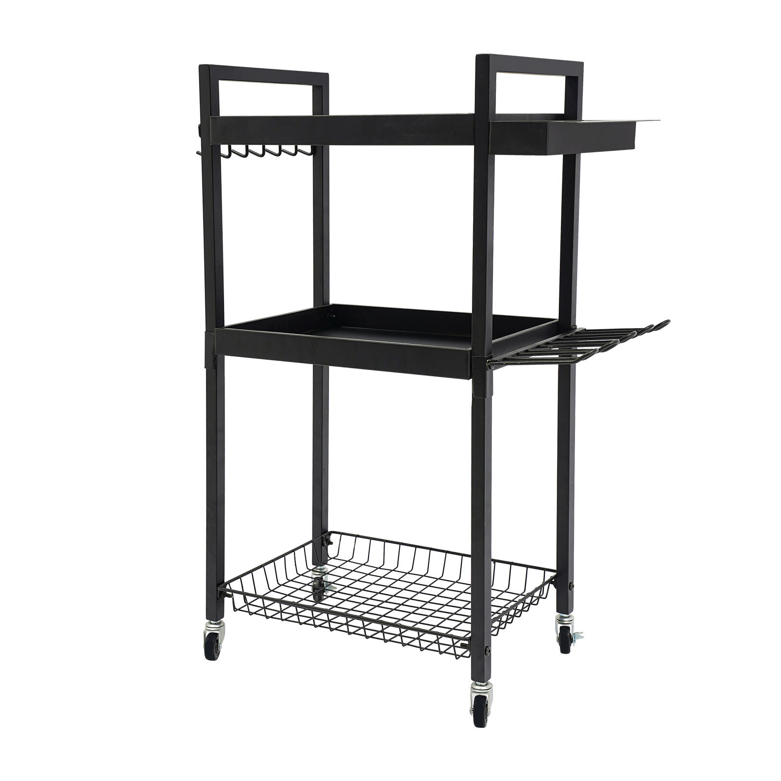 Power Tool Storage Cart Moveable, Tool Holder W/ Wheels For Tool Storage