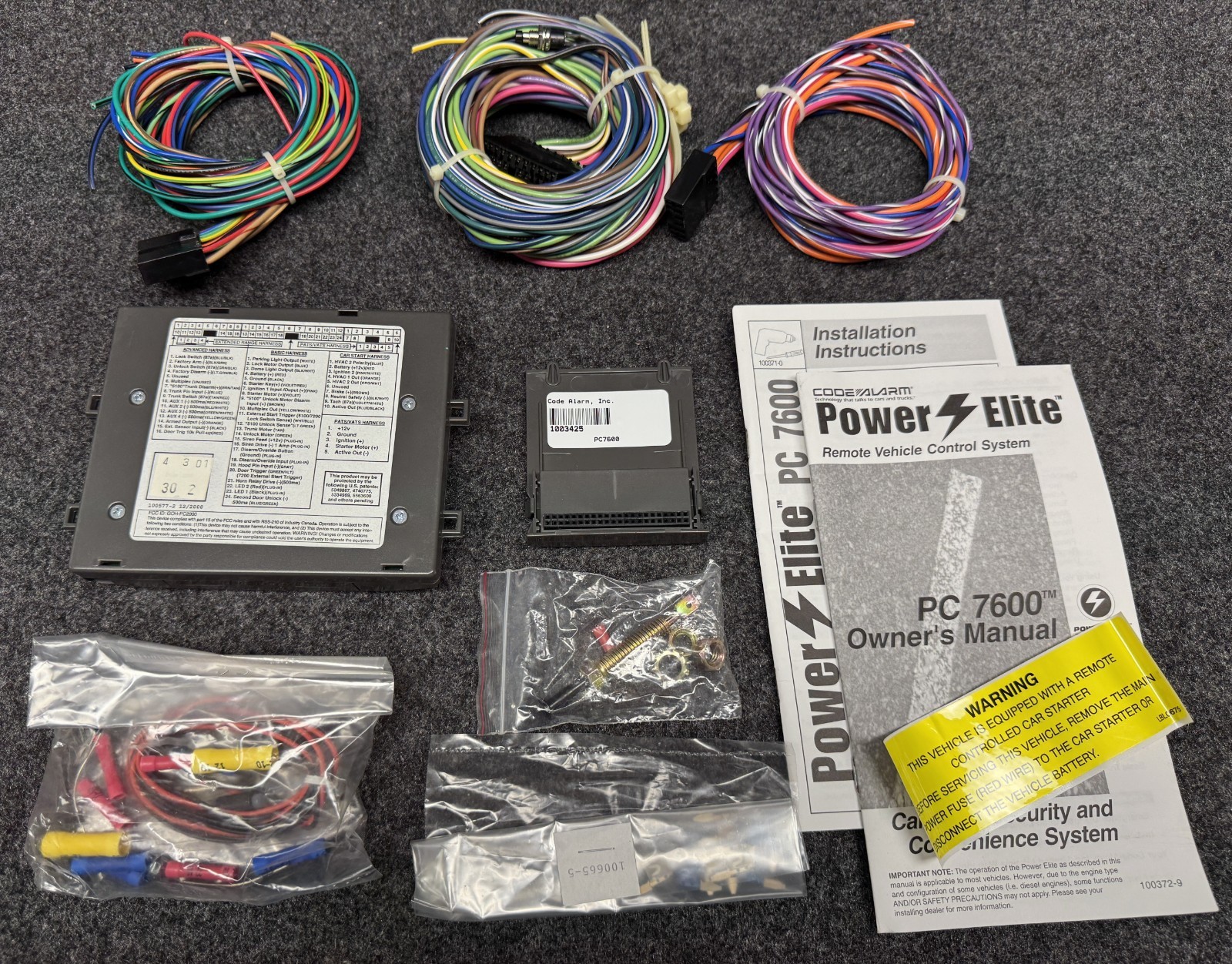 CODE ALARM POWER ELITE MODULE PC7600/CONTROL MODULE PC30/PCGEN/NEW-OLD INVENTORY