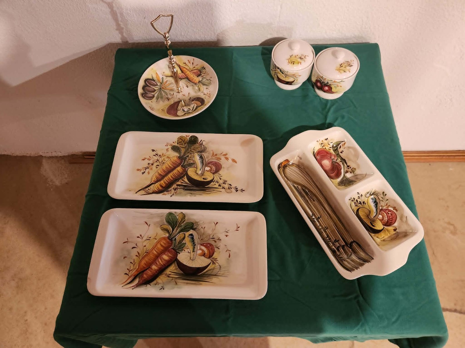 Mancioli Lachman & Co. Vegetables 6 Piece Ceramic Dinner Set