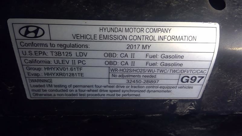 2017 Tucson Chassis Control Module Sku#3424598