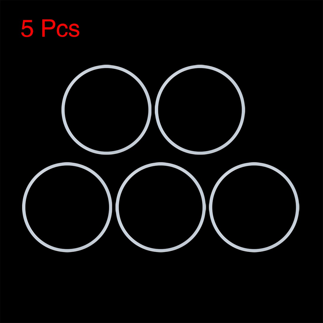 5Pcs Silicone O-Rings, 85mm OD, 78mm ID, 3.5mm Width, Seal Gasket White