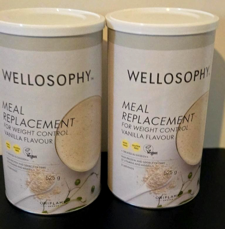 2 x Oriflame Wellosophy Meal Replacement for Weight Control. Vanilla Flavour.