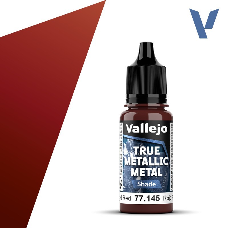 Vallejo True Metallic 77.145 Forged Red (Shade) 18ml