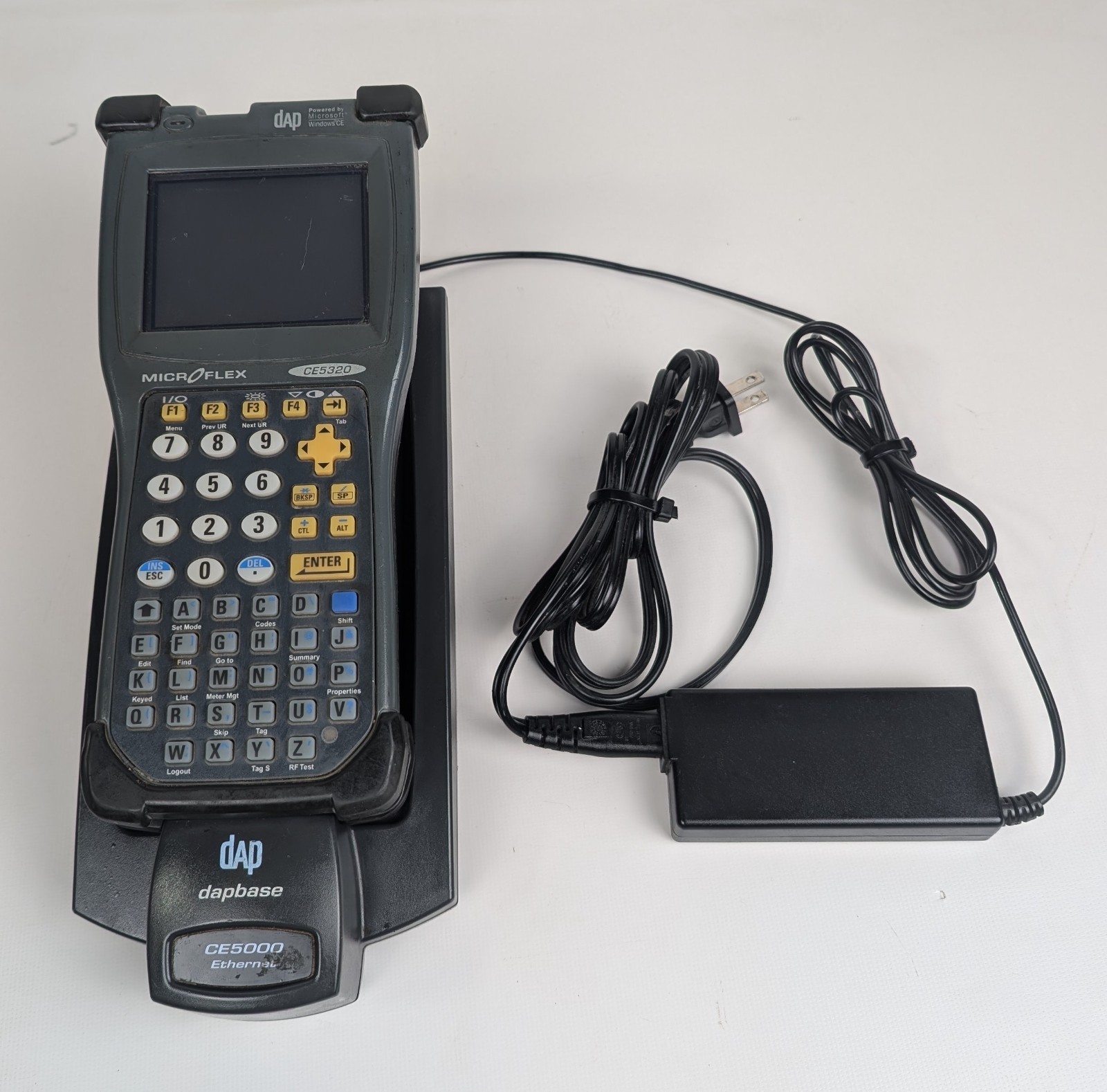 Dap Microflex CE5320 Barcode Scanner Terminal w/ CE5000 Dock