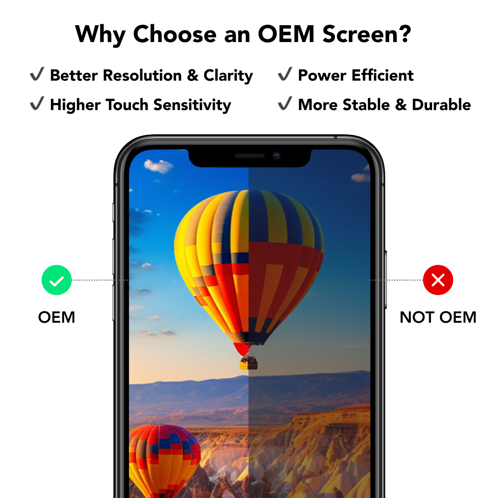Genuine OEM Original For iPhone 15 LCD Replacement Screen Digitizer "Grade A"