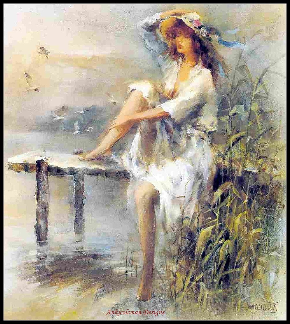 Waterside - Chart Counted Cross Stitch Patterns Needlework DIY DMC Color 14 ct