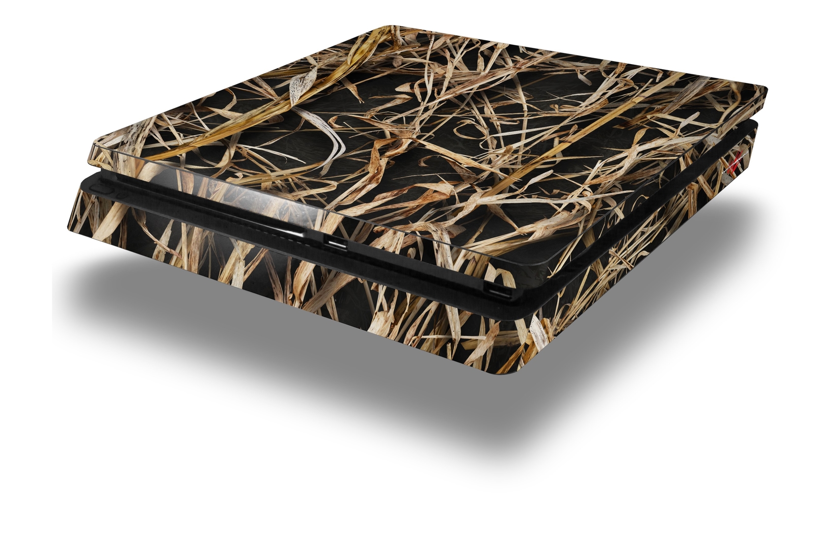 Skin for PS4 Slim WraptorCamo Grassy Marsh Camo Dark Gray Playstation 4 Console