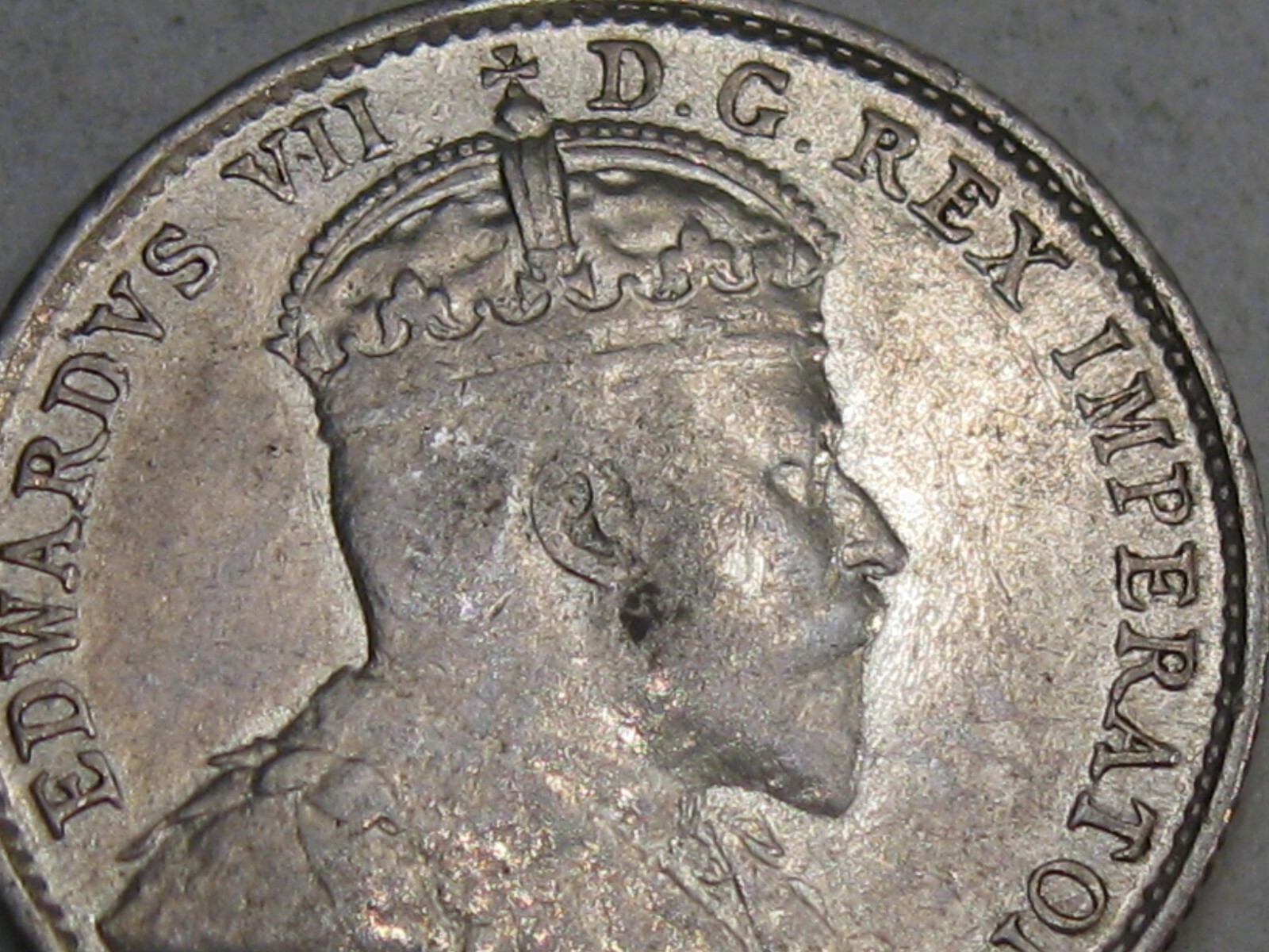 AU 1902 Silver 5¢ Cent CANADA Edward VII. #16