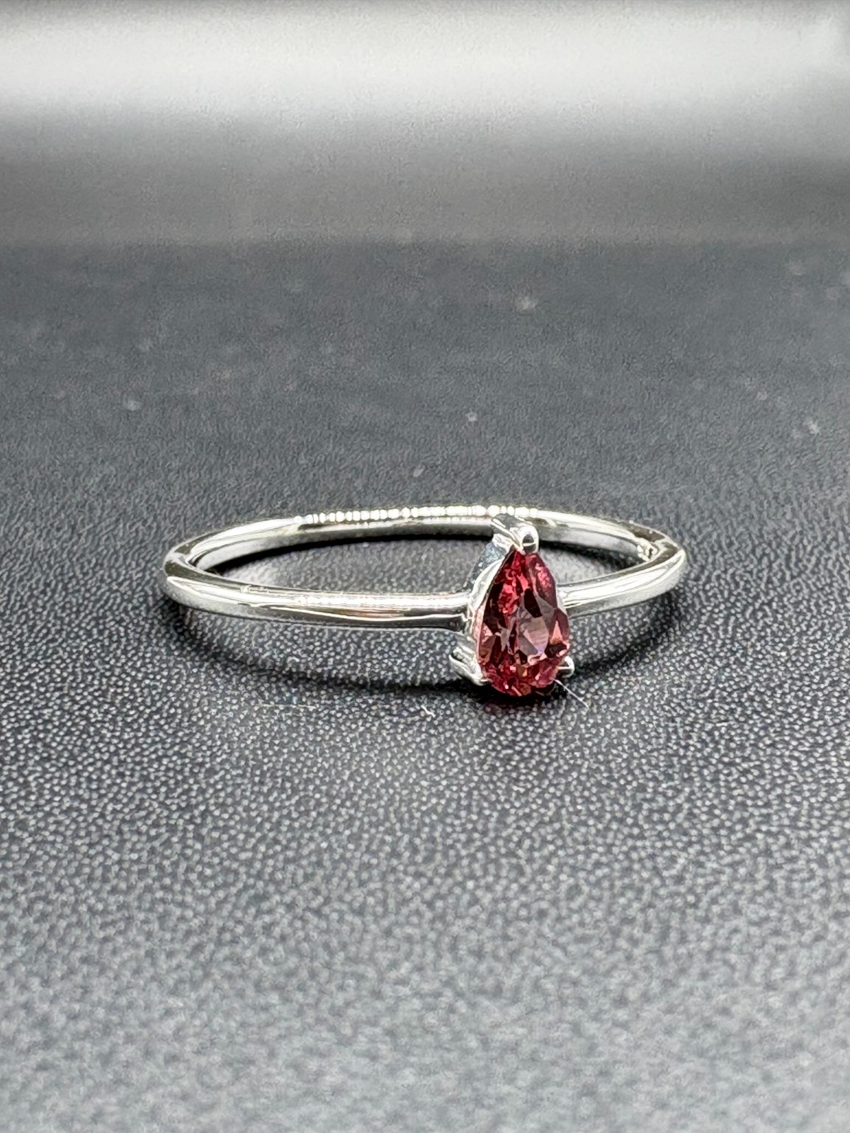 Color Shift Garnet Sterling Silver Ring, January Birthstone, Tiny Ring