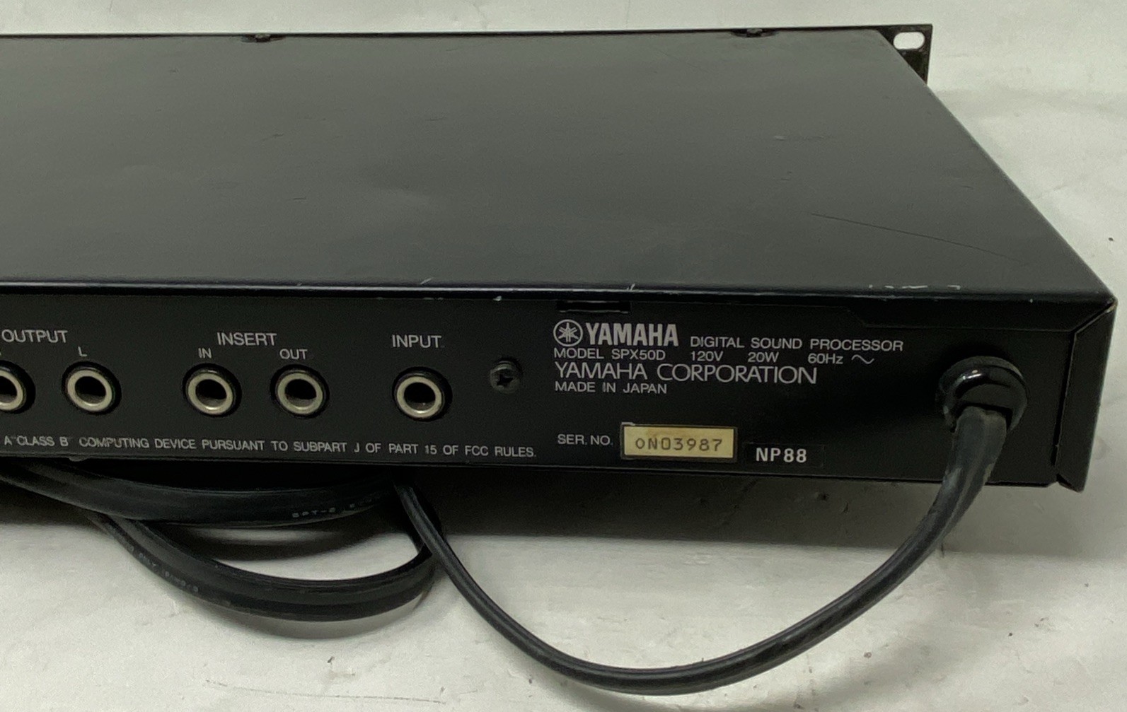 YAMAHA SPX50D Digital Effects Sound Processor