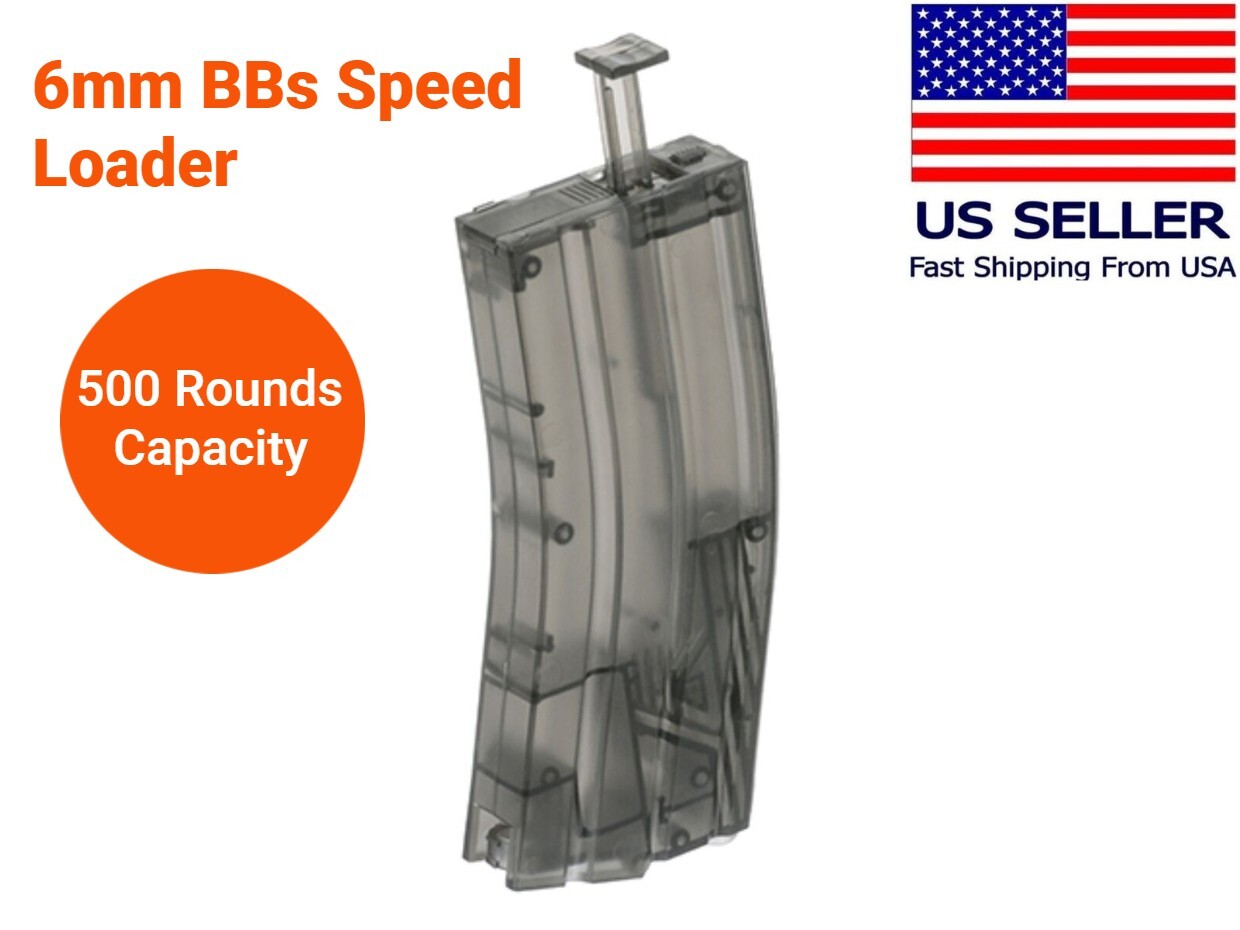 Bulldog Airsoft Gun Fast Load Speed Loader 500 Round Capacity 6mm BB Pellet