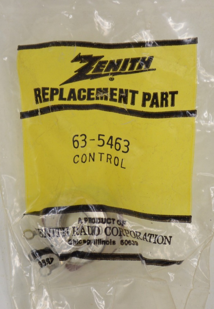 NOS Zenith Color Killer Control 63-5463 for CRT TV Television 15Y6C15 Chassis