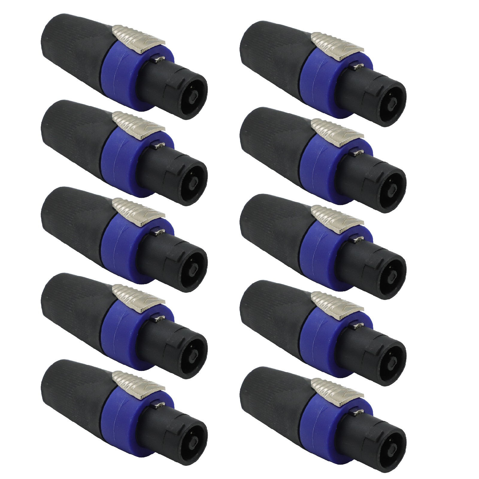 10PC NL4FX 4 Pole Locking SpeakON Connector Adapter Cable For Neutrik NL4FC US