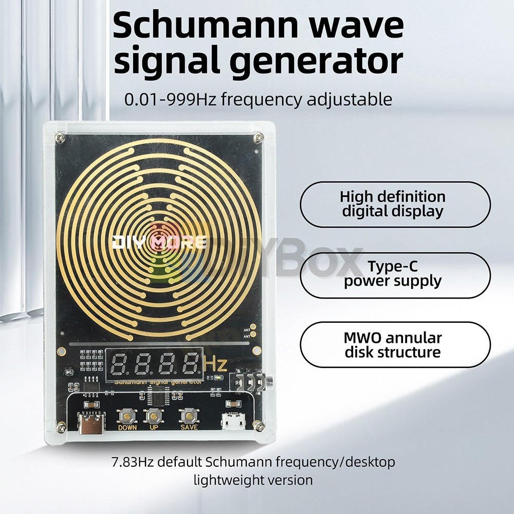 DC 5V 0.01-9999HZ Adjustable Frequency Schumann Wave Sine Wave signal Generator